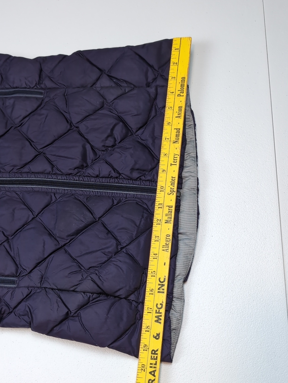 Lululemon Purple Gray Quilted Goose Down Puffer Jacket Stretch Athletic - Picture 12 of 14